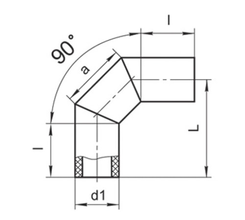 Оболочки на теплоизоляционные отводы 90° в Минске